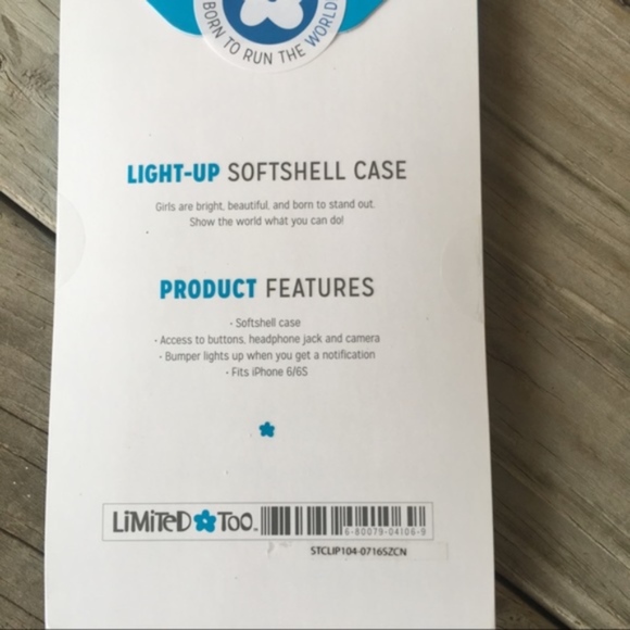 NEW iPhone 6/6s Blue Lighted Phone Case Flashing - Picture 2 of 3