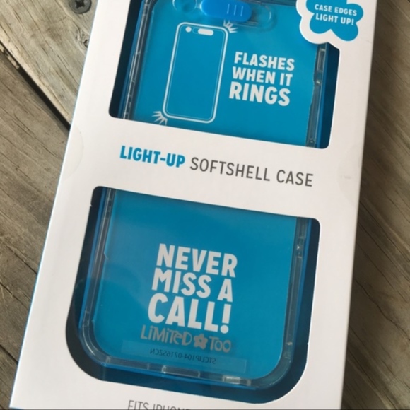 NEW iPhone 6/6s Blue Lighted Phone Case Flashing - Picture 3 of 3
