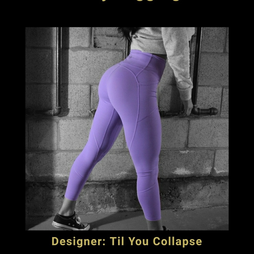 Til You Collapse Heart Booty Leggings