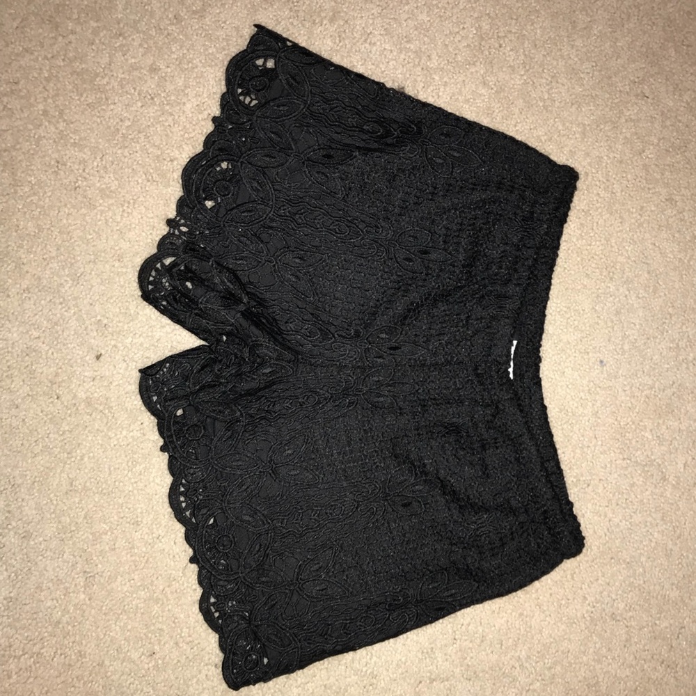Cato Black Lace Shorts