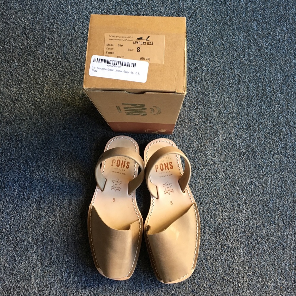 Pons Avarcas USA Women’s Taupe 38 (US 8)