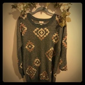 Mossimo long pullover size M shimmer