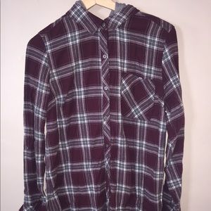 90s style oversized flannel