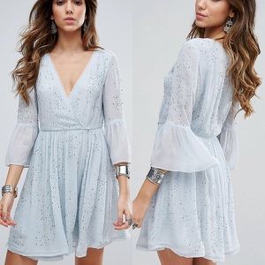 Free People Winter Solstice Beaded Dress Free People Winter Solstice Beaded Dress