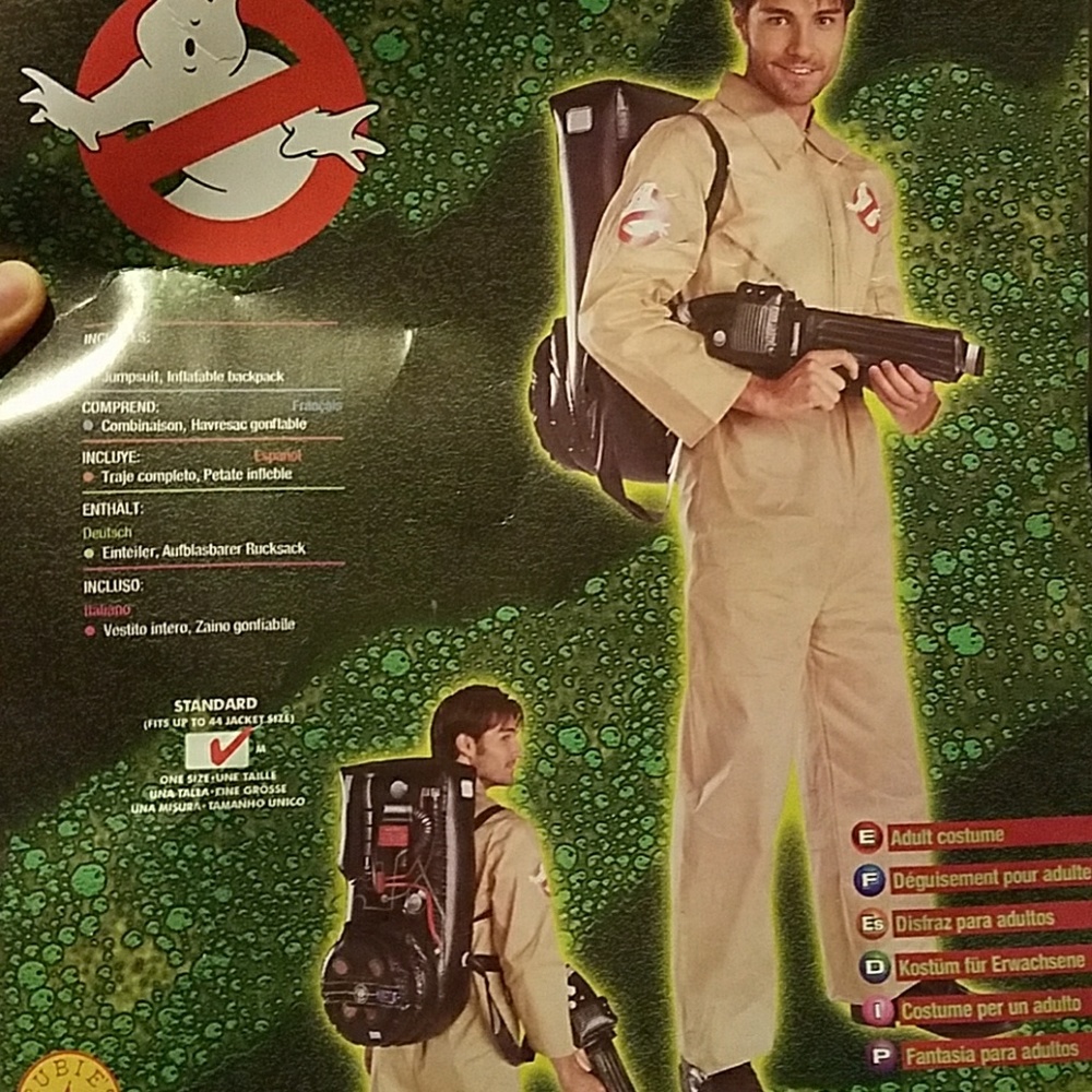 Ghostbuster Mens One size Costume