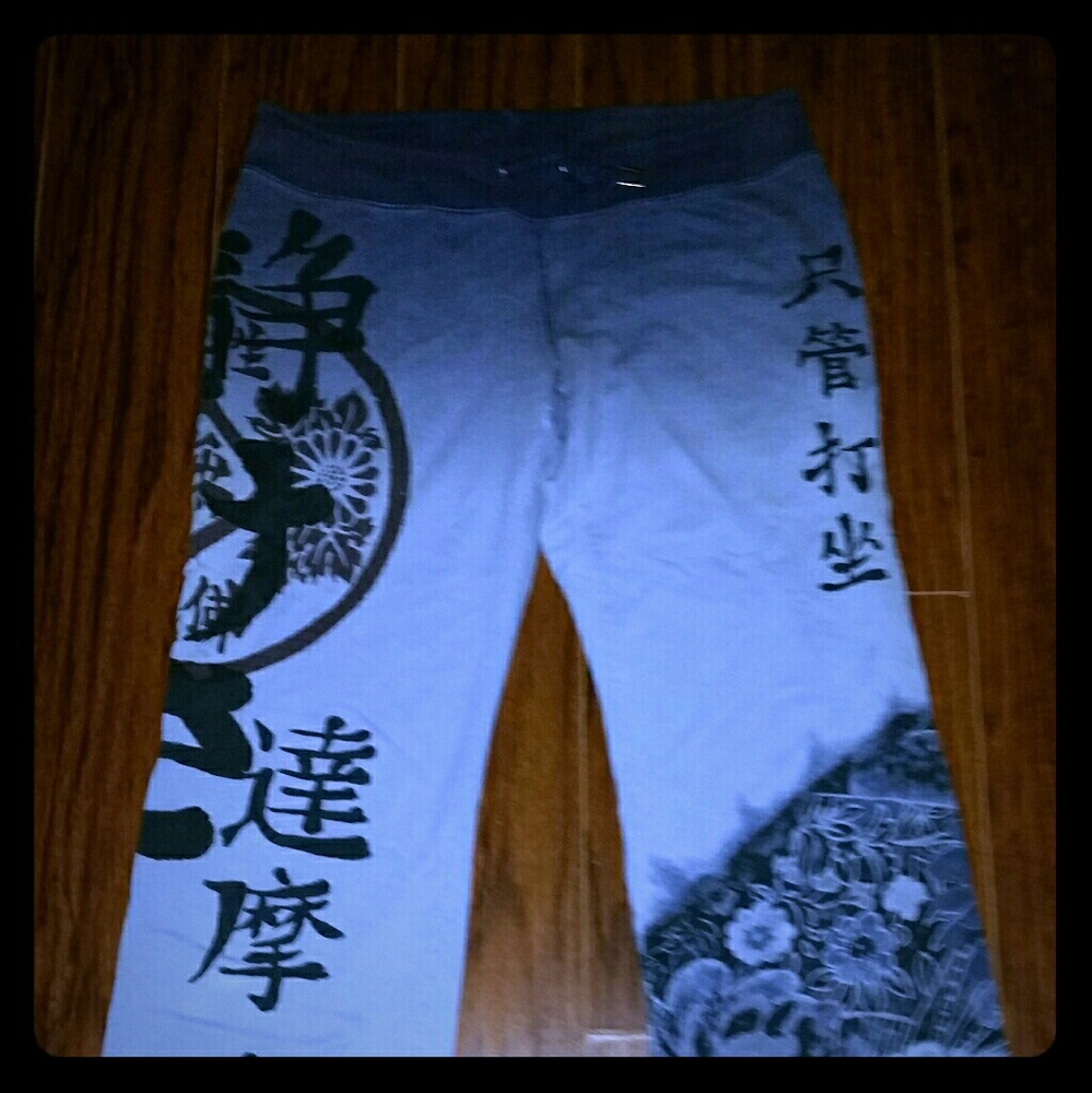 Lucky brand sweatpants lounge lilac Asian floral