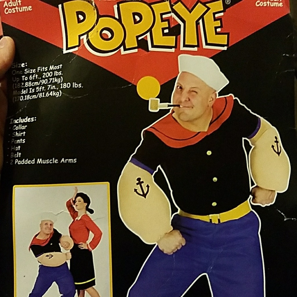 Mens Popeye Costume