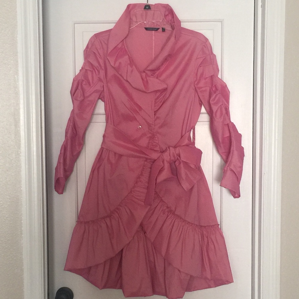 Ruffle Trench Coat