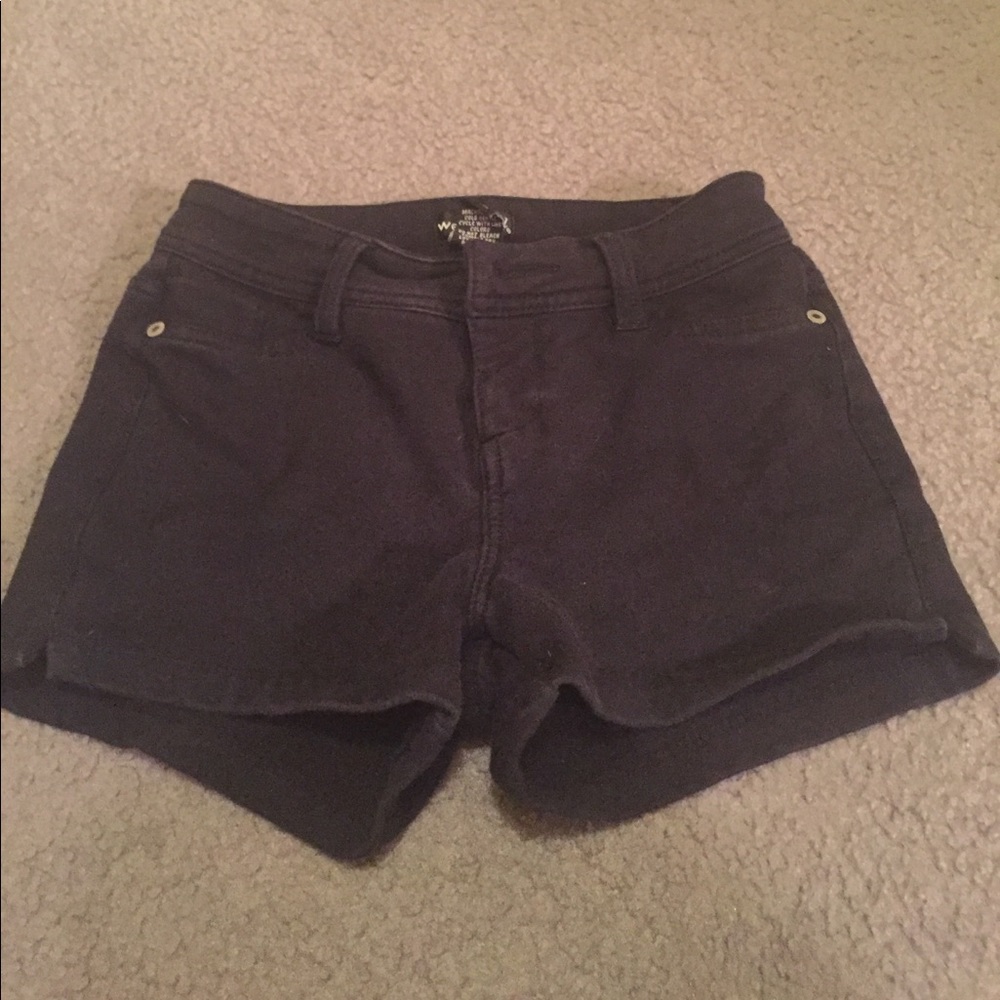 Black short shorts