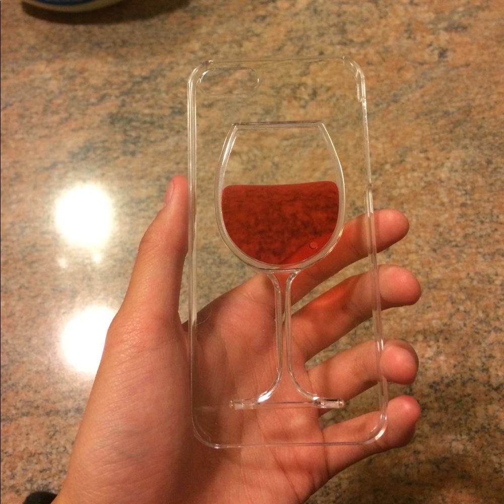 Liquid wine clear iPhone 5/5s case