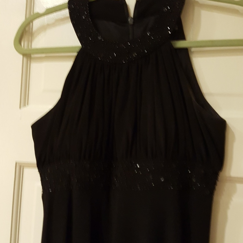 Beautiful Beaded Black Cocktail Dress