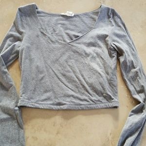 Forever 21 Silver Crop Top