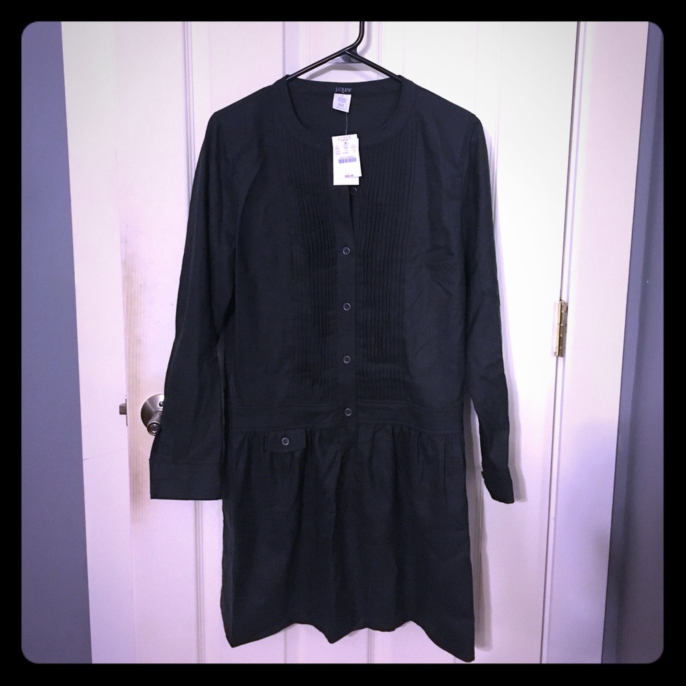 Women’s J. Crew size 8 1/2wool Navy dress NWT