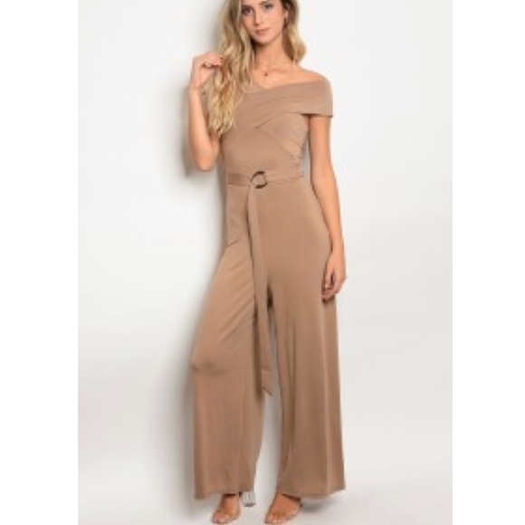 ☕️Savvy Mocha Jumpsuit 🌟Sale - Picture 3 of 4