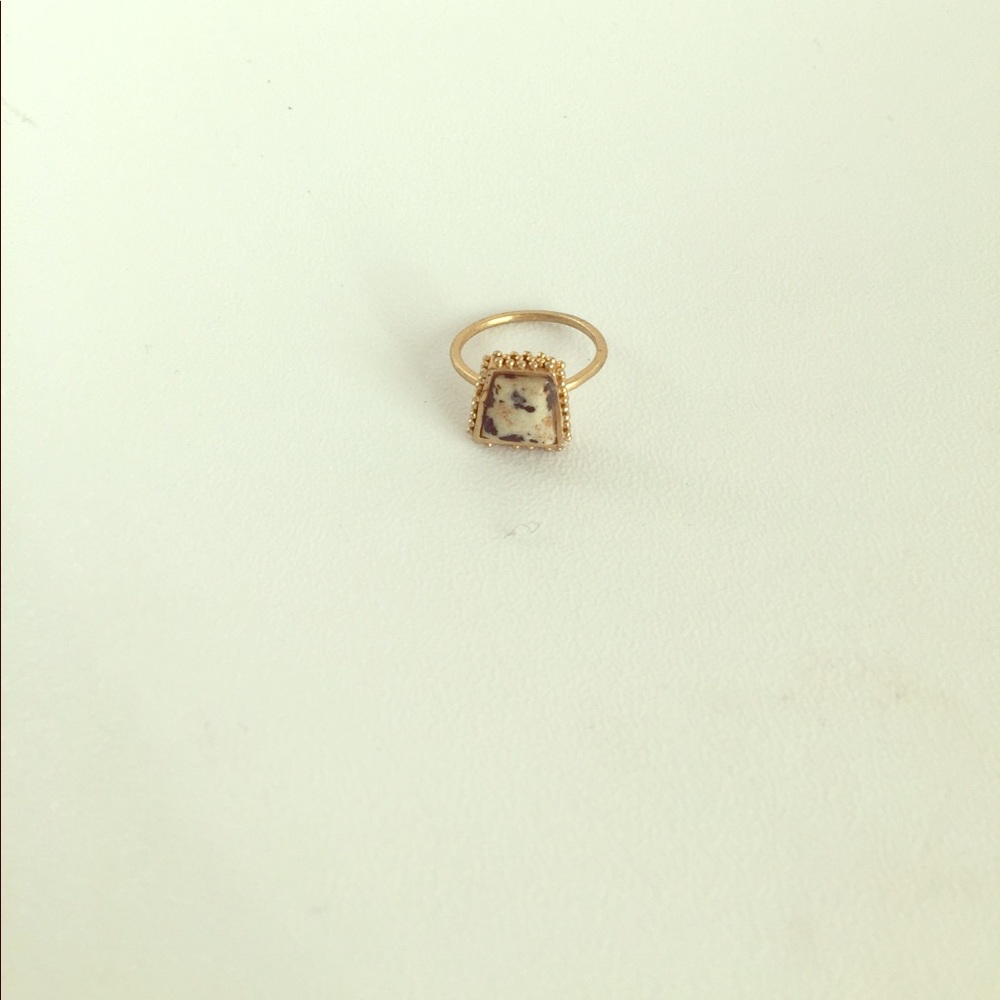 Madewell marble effect & brass ring