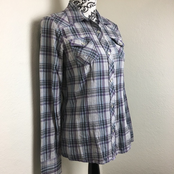 Vans Plaid Button Up Long Sleeve - Picture 2 of 3