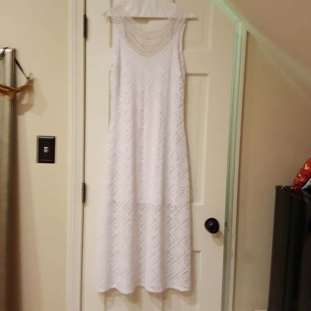 White Eyelet Summer Dress