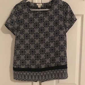 J Crew Navy blouse nwot