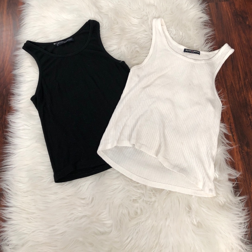 Brandy Melville lot of 2 tank tops ribbed