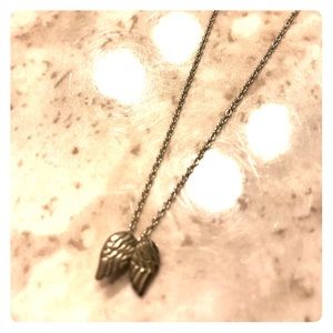 Dogeared Silver Guardian Angel Necklace
