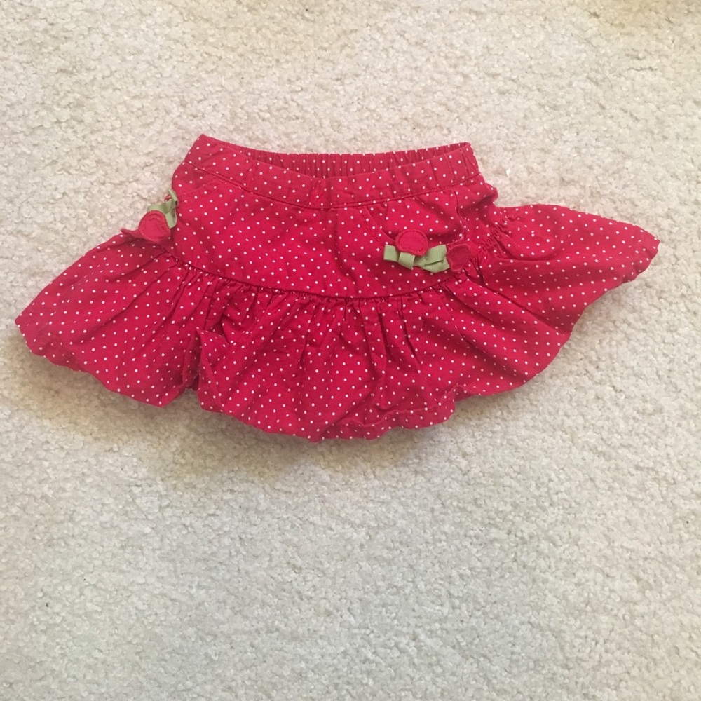 Red cherry baby skirt