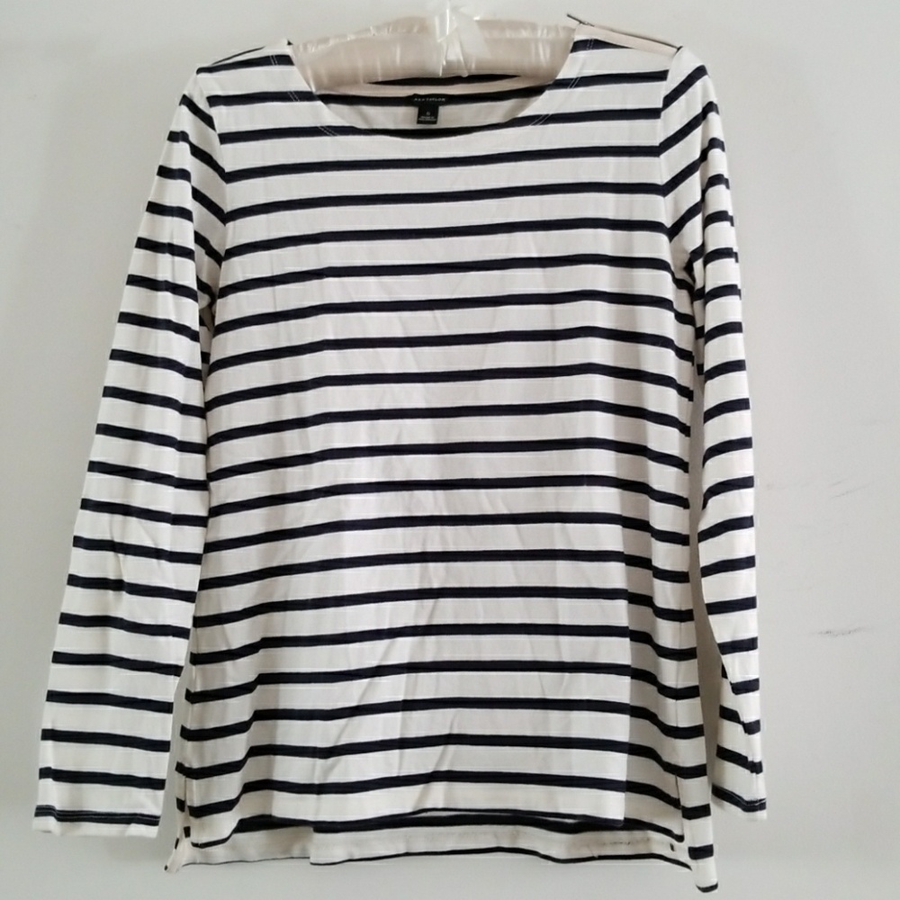Ann Taylor Nautical striped top