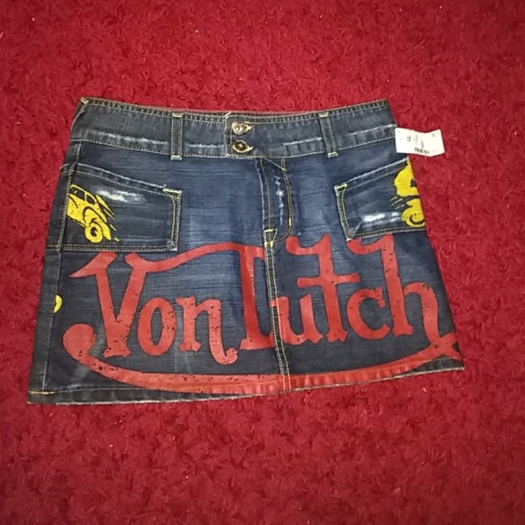 Von dutch mini skirt Clearance
