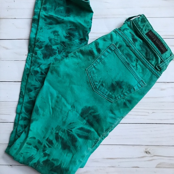 Rock & Republic Denim - Rock & republic teal tie dye jeans