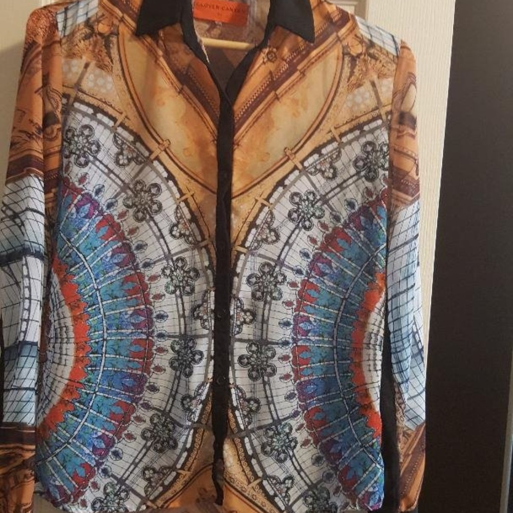 Clove Canyon shirt blouse multicolor long sleeve