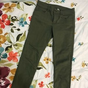 H&M Divided green skinny pants