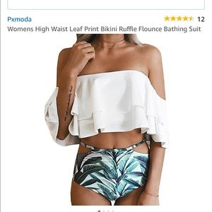 Bathing suit off the shoulder