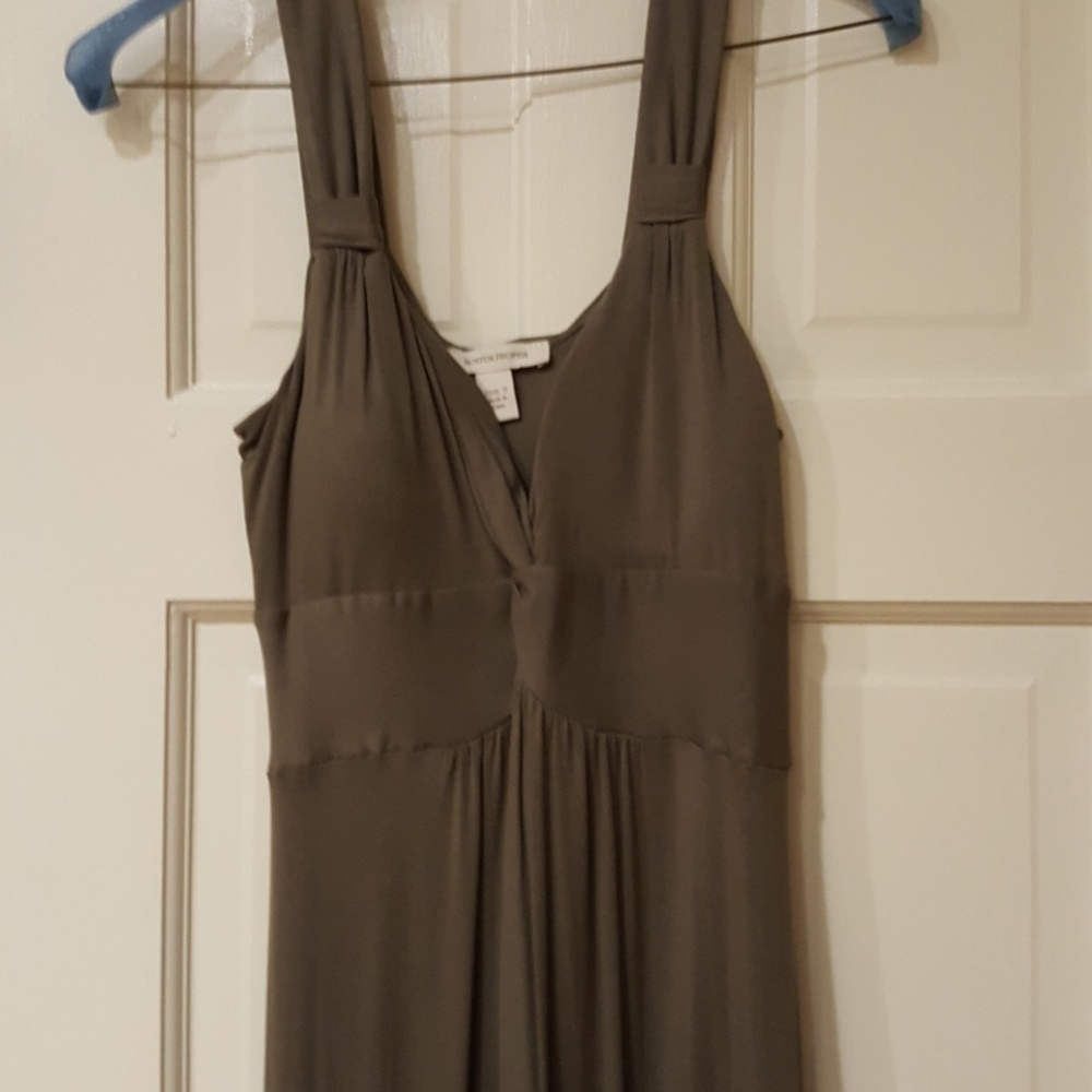 Beautiful Maxi Dress with side Slit Army Green