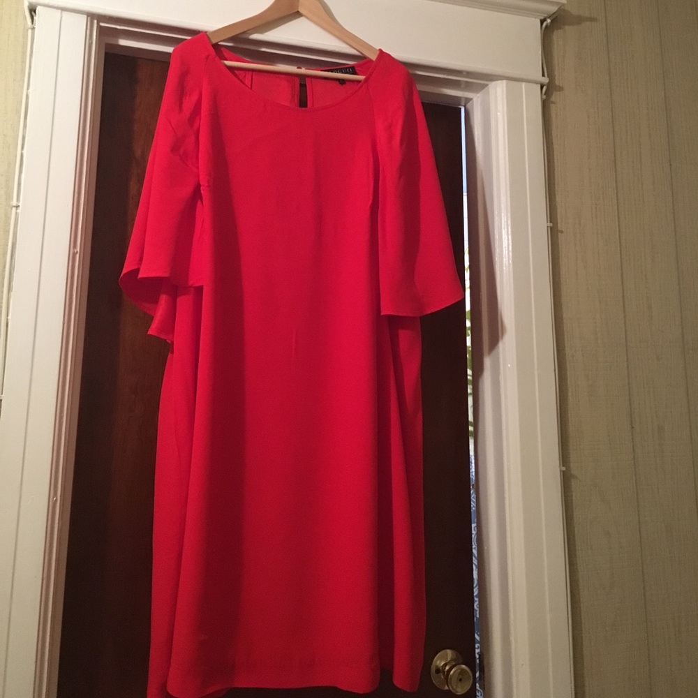 Red Eloquii dress. size 18