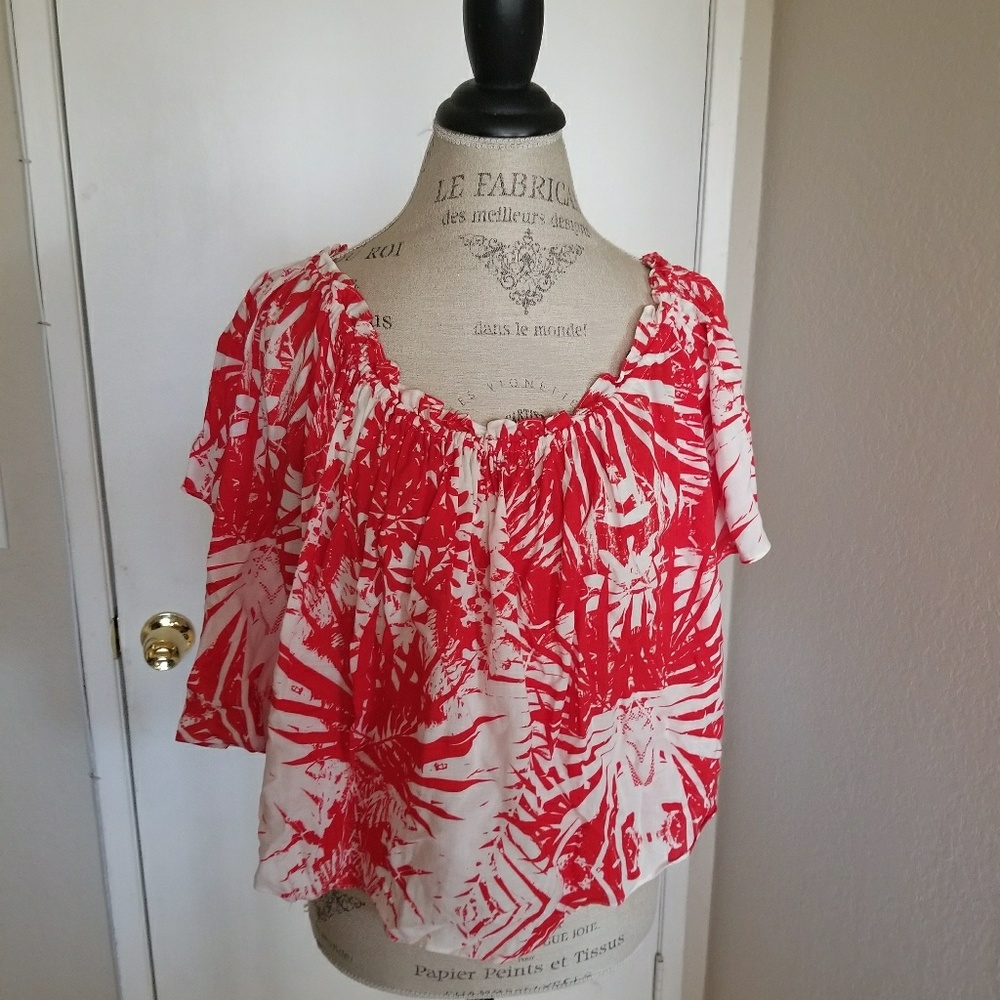 Anthropologie Flower Top