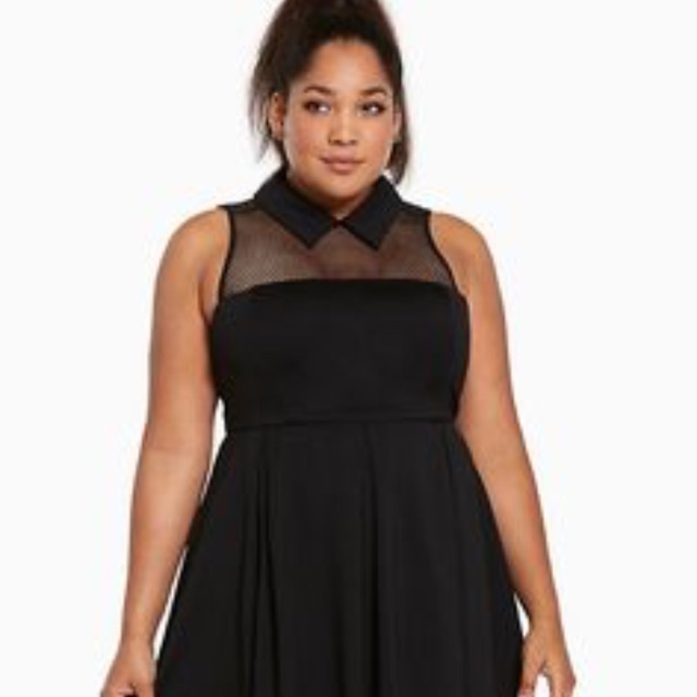 Torrid black skater dress