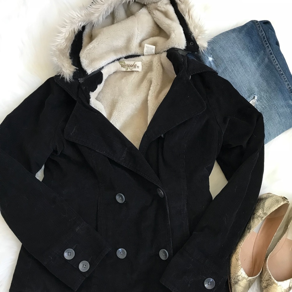Billabong corduroy peacoat