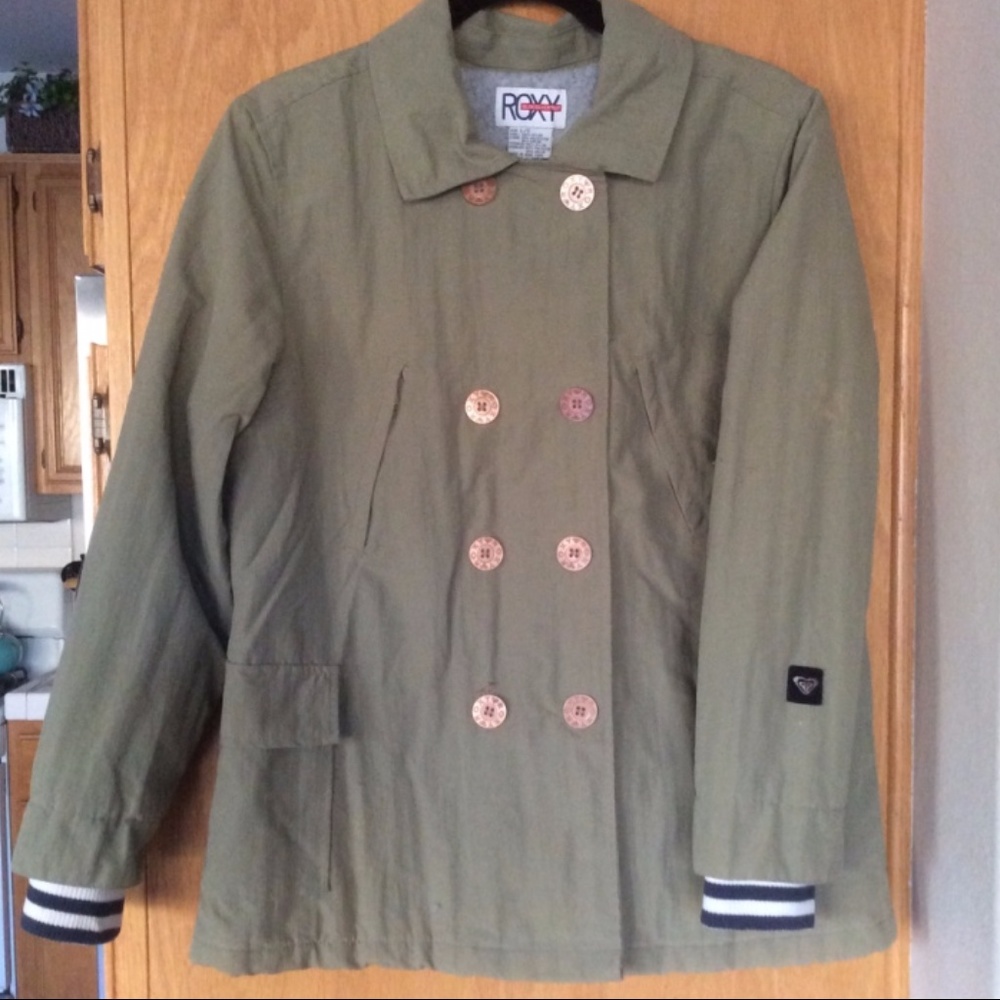 ROXY weatherproof army green jacket