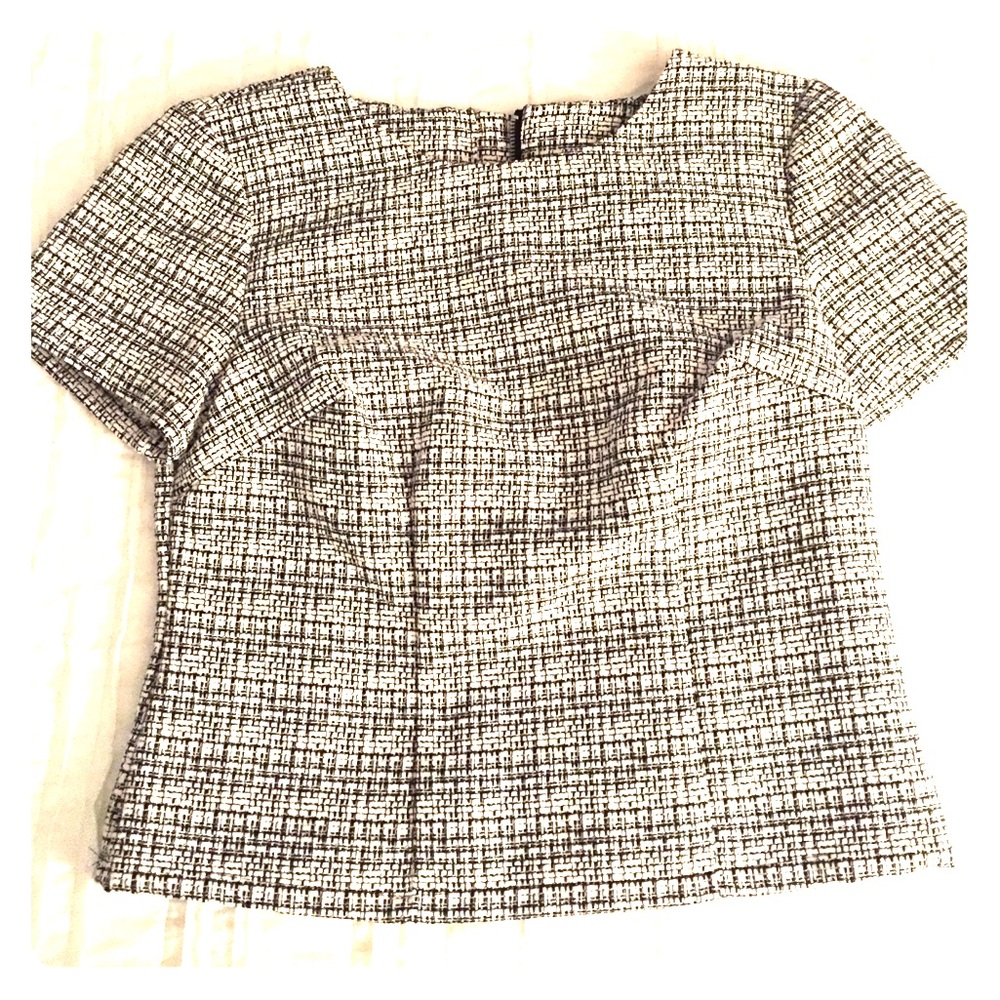 Never worn. Cropped woven top