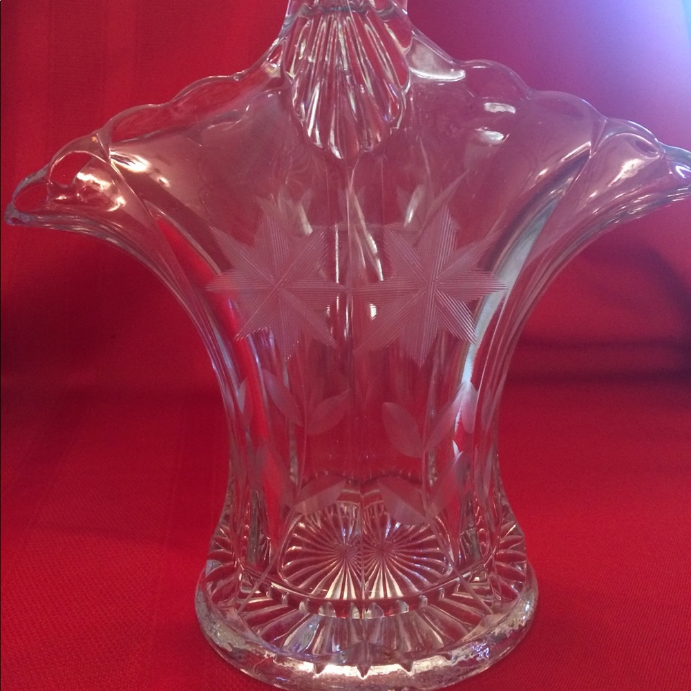 Waterford Crystal basket vase! 