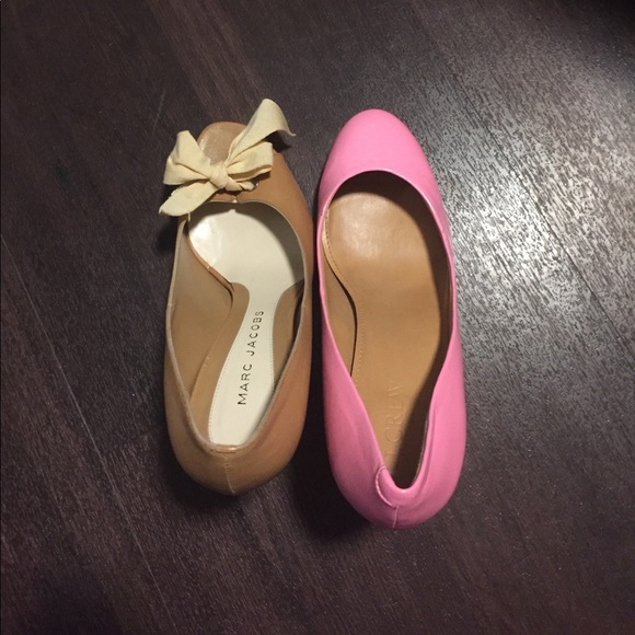 NWOT Marc Jacobs tan leather peep toe heels, 7 - Picture 4 of 4