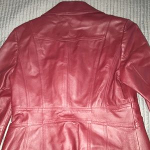 east 5th maroon leather jacket.