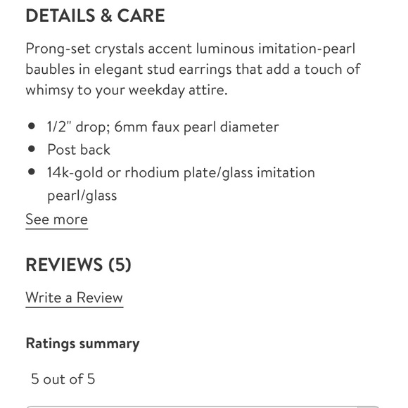 Kate Spade pearls of wisdon imitation pearl stud - Picture 7 of 8