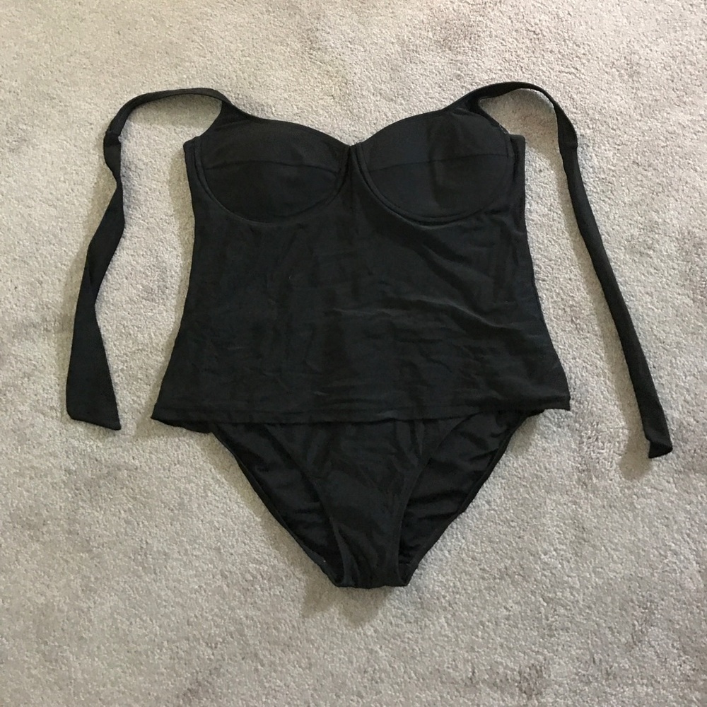 Black one piece Swim