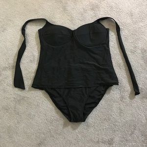 Black one piece Swim