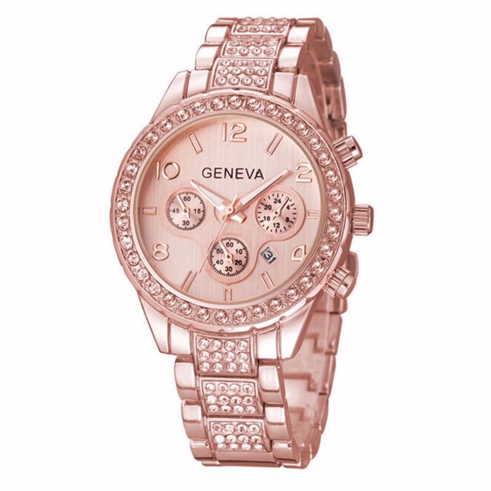 GENEVA ROSE GOLD WATCH WOMEN WATCHES