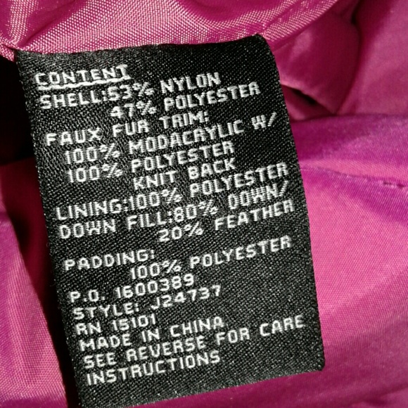 JONES NEW YORK FAUX FUR TRIM PUFFER COAT - Picture 5 of 5