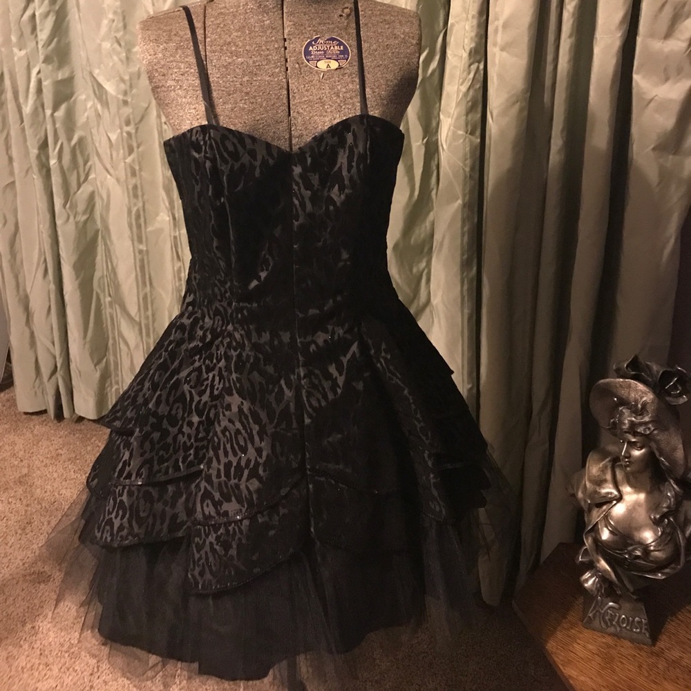Worn once black formal homecoming dress.