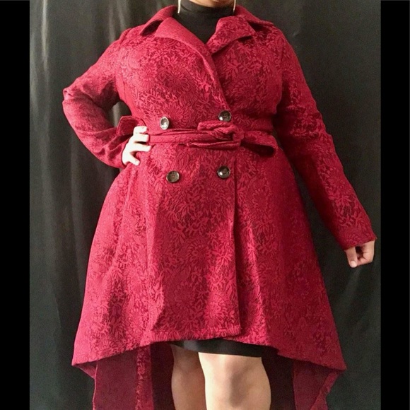 Caribbean Queen Plus Size Lace Coat - Picture 1 of 6