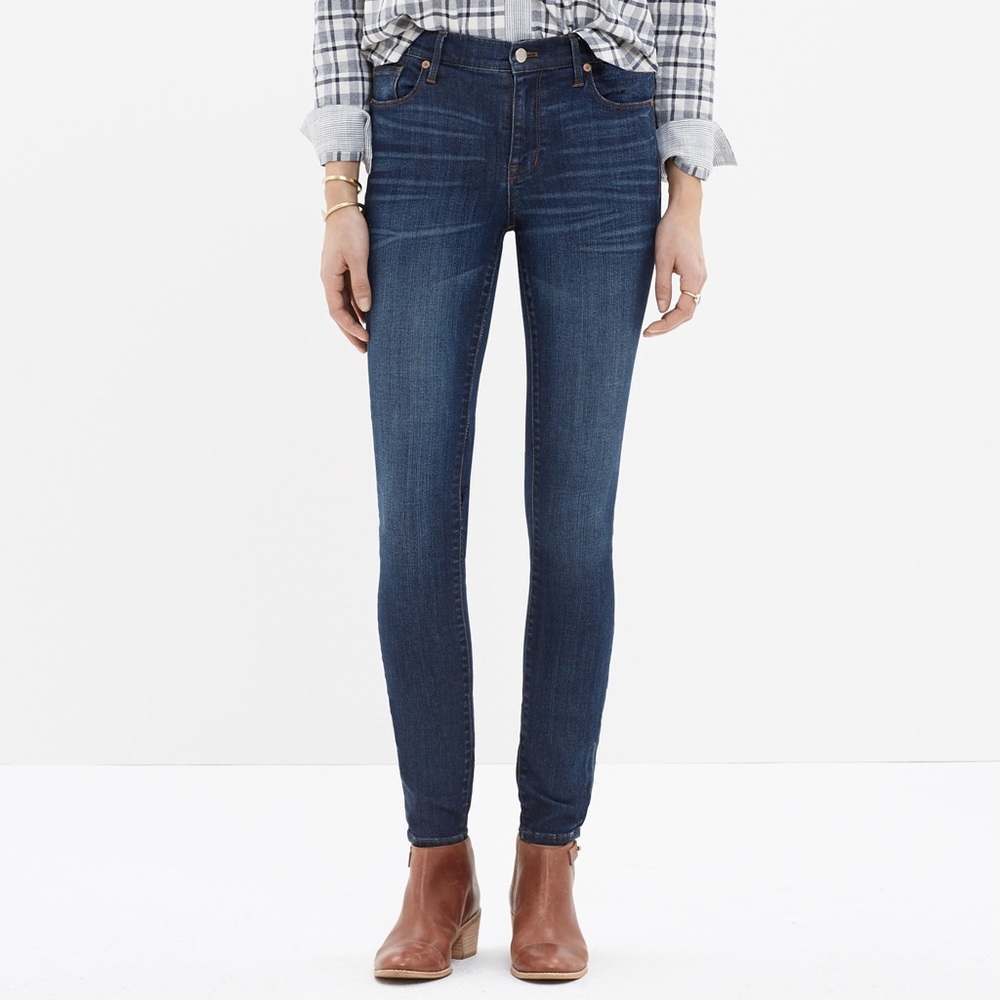 Madewell High Riser Skinny in Atlantic Wash