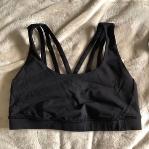 Lululemon Black energy bra exhale